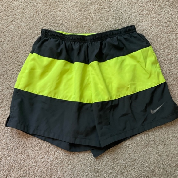 Nike Shorts Mens Nike Neon And Grey Running Shorts Poshmark